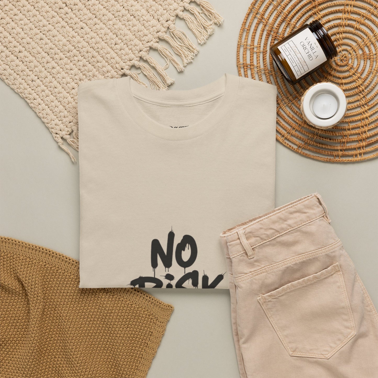 Beyond Adventure Tee — "No Risk No Fun" Graphic T‑Shirt