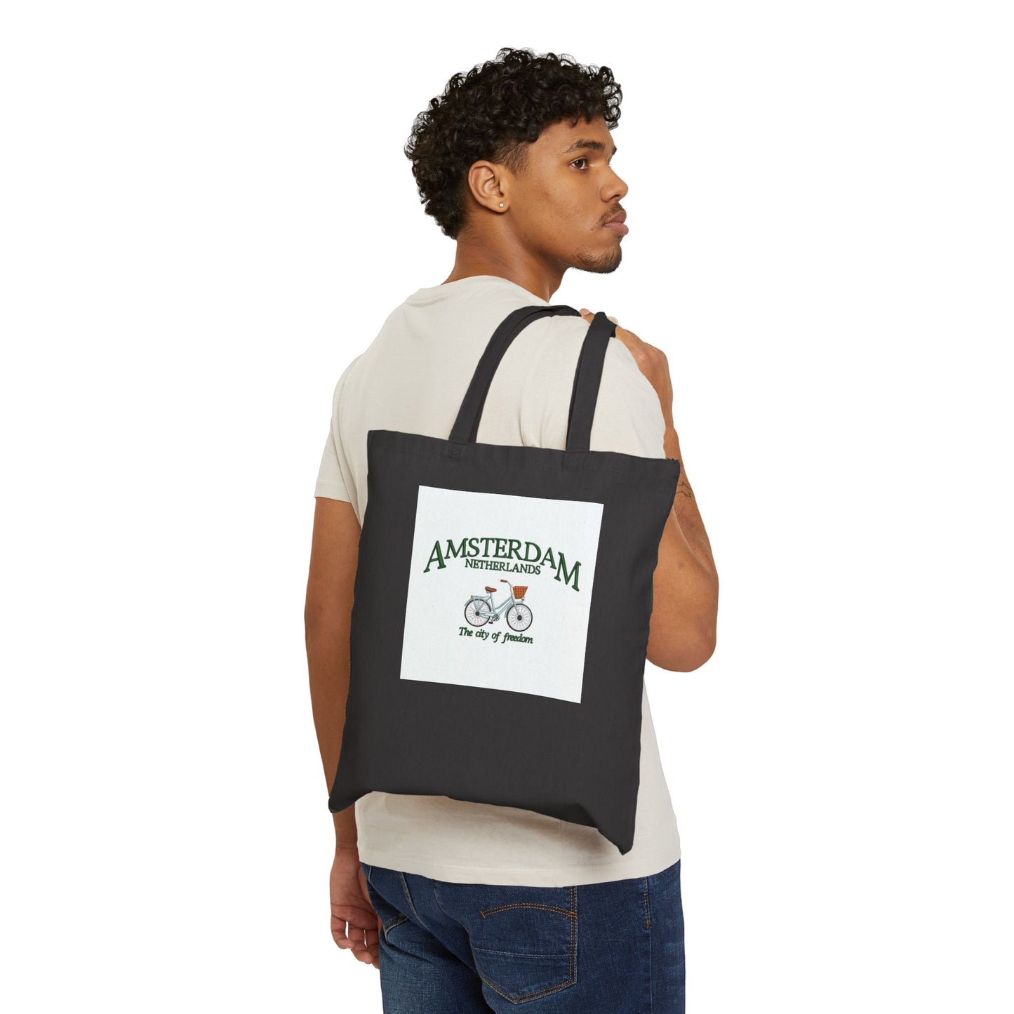 Amsterdam Bicycle Canvas Tote Bag – The City of Freedom Travel Shopper