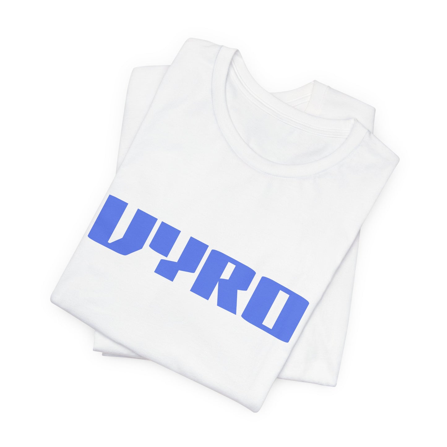 Vyro Logo Tee — Minimal Blue Graphic T-Shirt