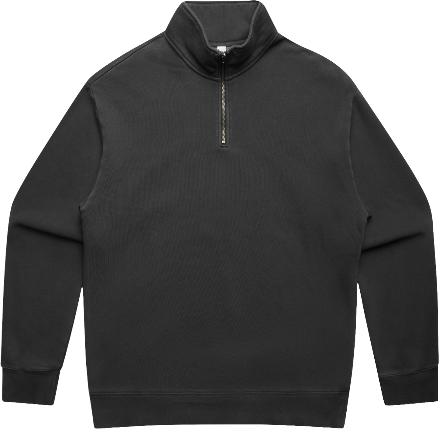 Faded Half-Zip Sweatshirt — Relaxed Casual Pullover