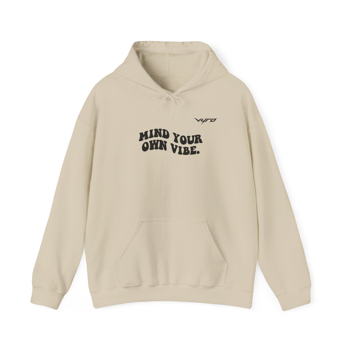 Mind Your Own Vibe Hoodie — Minimal Graphic Pullover