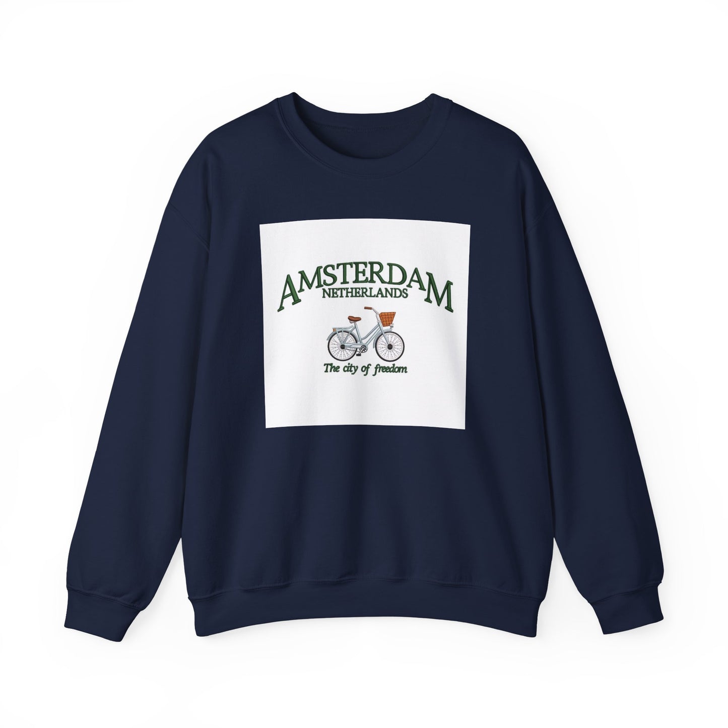 Amsterdam Bicycle Graphic Sweatshirt – The City of Freedom Crewneck