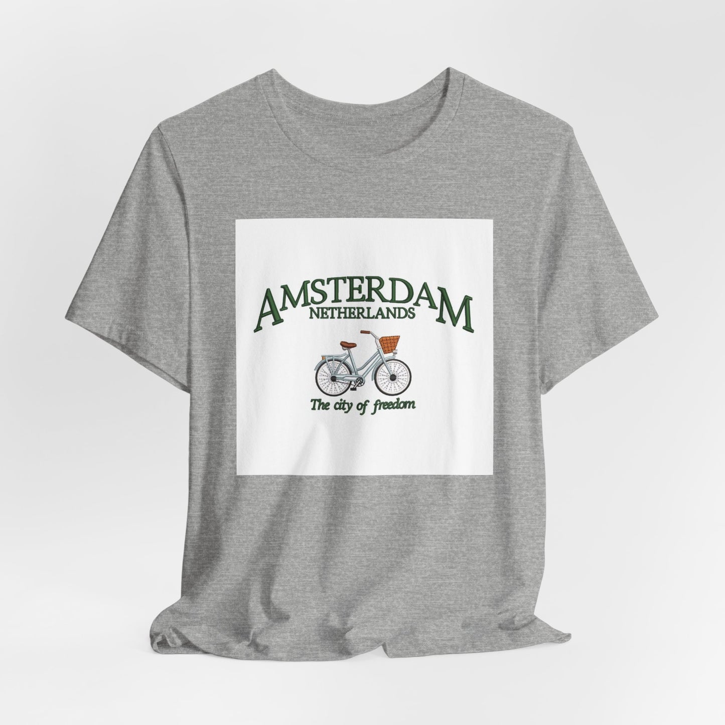 Amsterdam Bicycle Tee – Vintage 'The City of Freedom' Netherlands Shirt