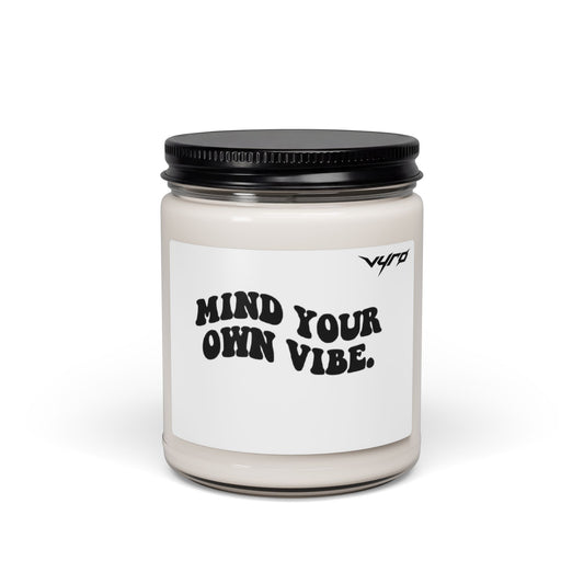 Mind Your Own Vibe Soy Candle — 9oz Scented Jar (Relaxing Home Gift)