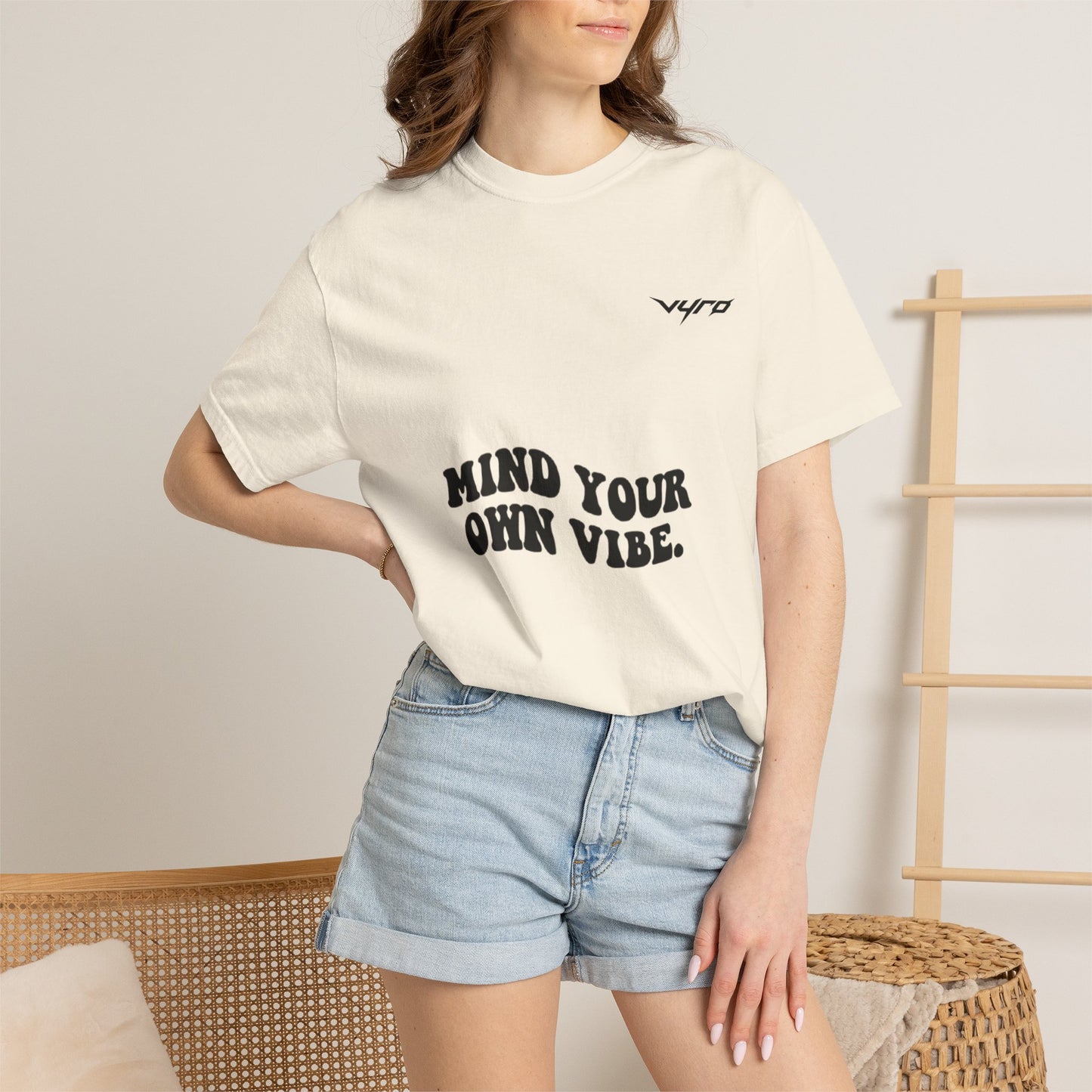 Mind Your Own Vibe T-Shirt — Retro Tropical "CHILL" Graphic Tee