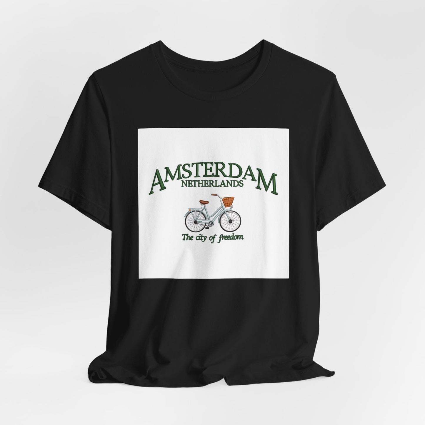 Amsterdam Bicycle Tee – Vintage 'The City of Freedom' Netherlands Shirt