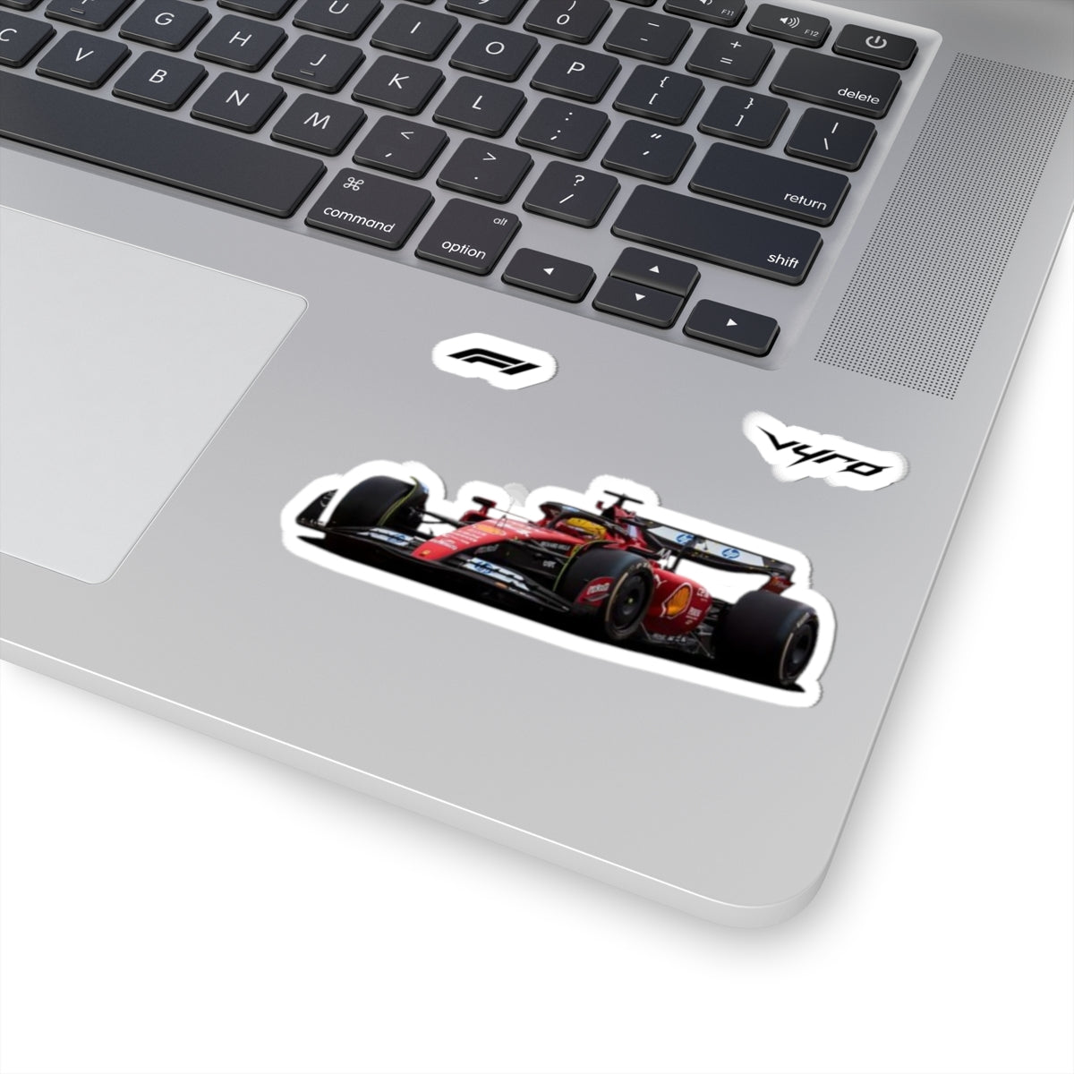 Racing Formula Car Kiss-Cut Sticker Pack — Sports Car Laptop Decals
