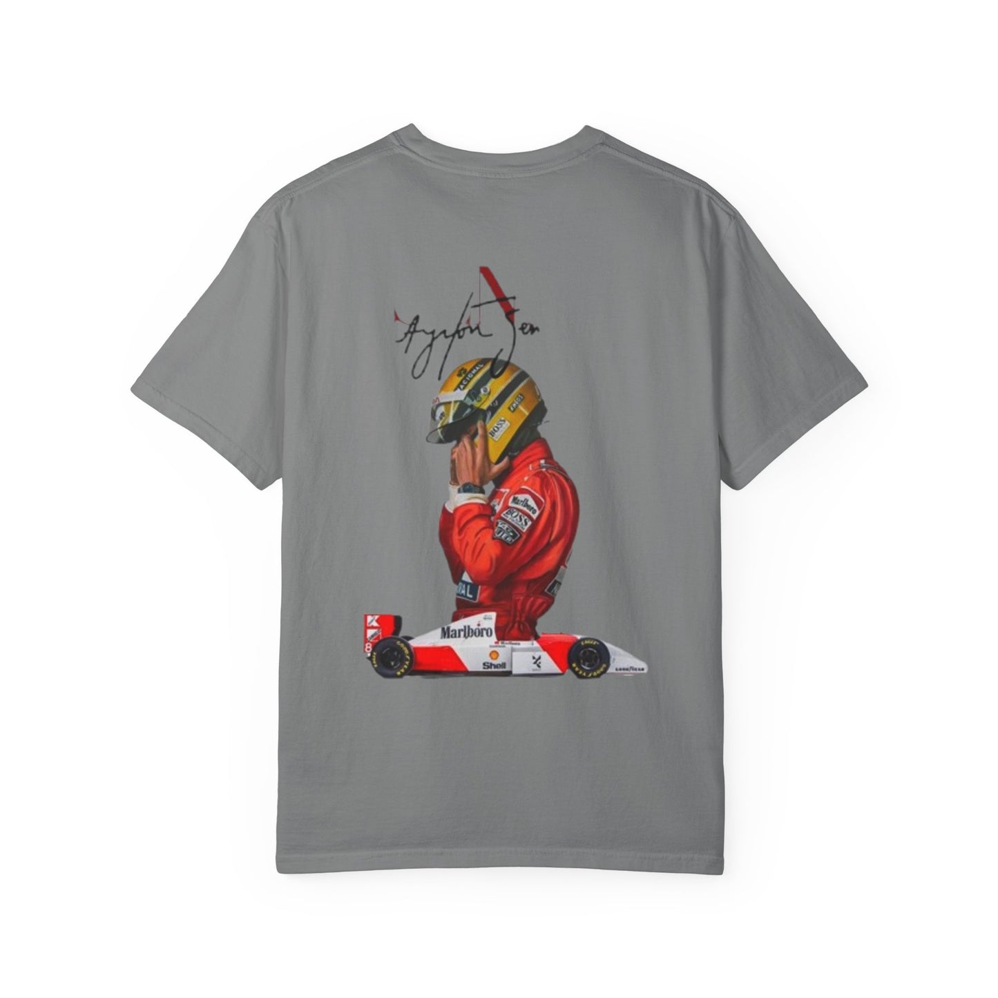 T-Shirt — Vintage Formula Racing Graphic Tee (Driver Illustration, F1 Inspired)