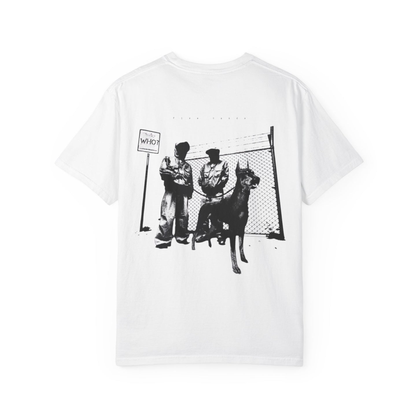T-Shirt — Vintage Black & White Guard Dog Graphic Tee