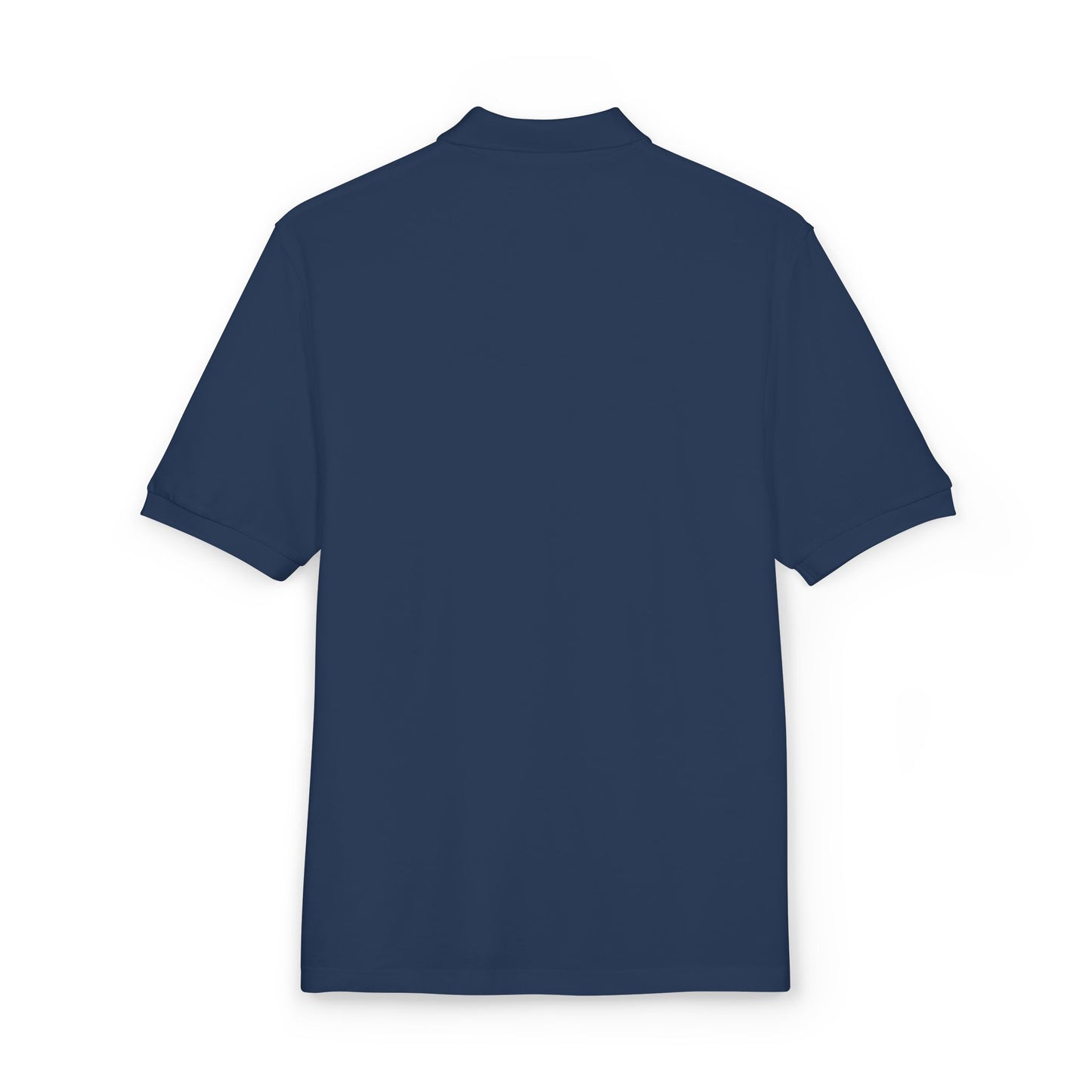 Embroidered Minimal Logo Polo Shirt — Classic Casual Work & Golf Tee