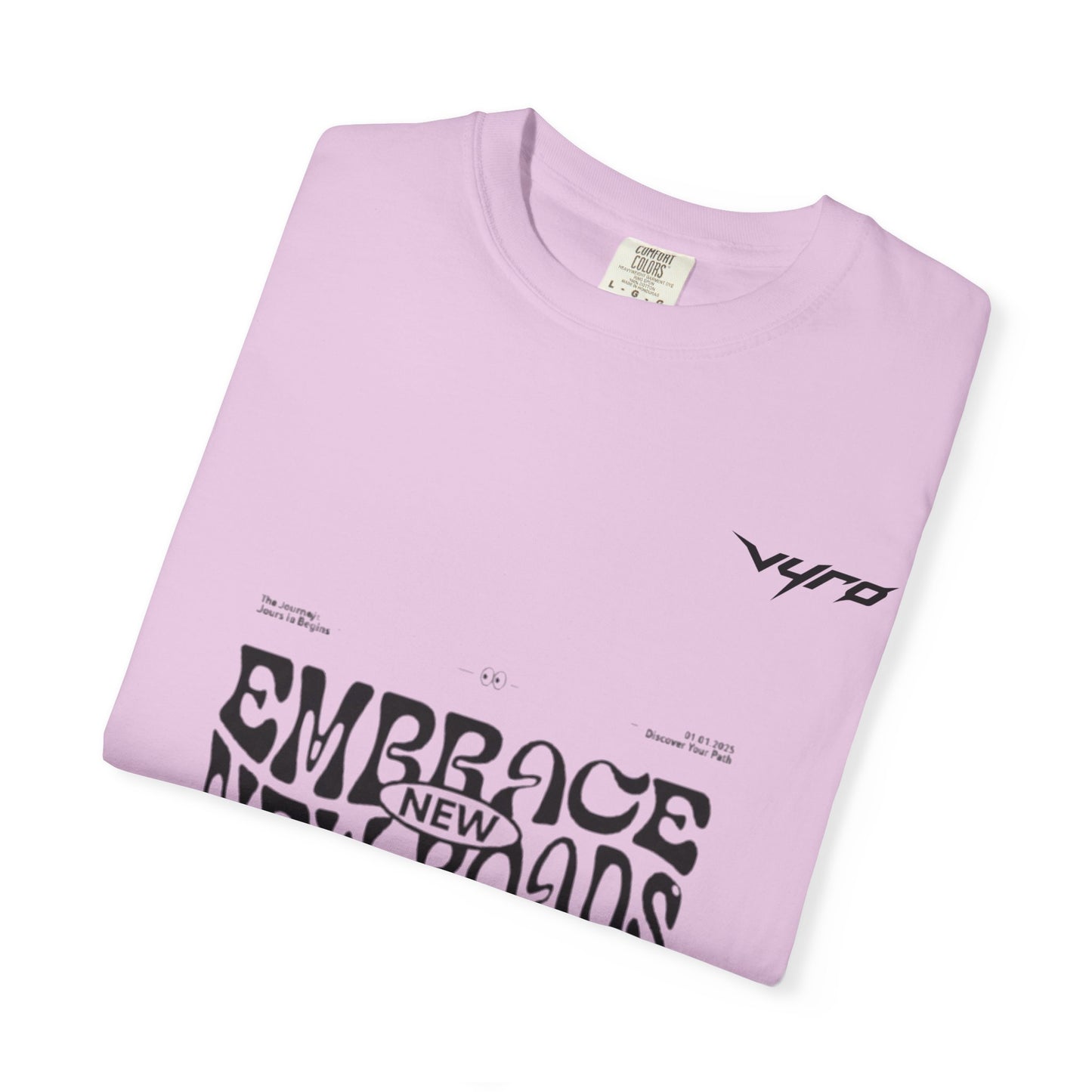 Graphic T-Shirt — "Embrace New Roads" Vintage Western Rider Tee