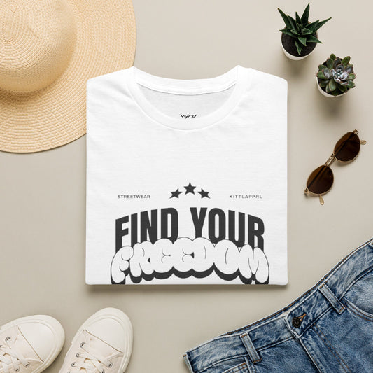 Find Your Freedom T-Shirt — 'Find Your Freedom' Graphic Tee, Adventure & Nature Vibe