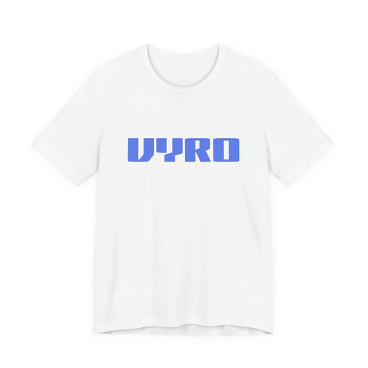 Vyro Logo Tee — Minimal Blue Graphic T-Shirt
