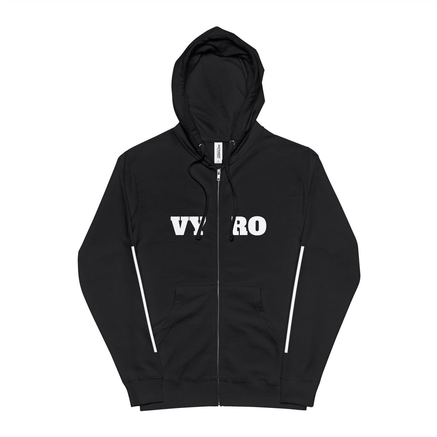 New York Street Photo Zip-Up Hoodie — Urban Cityscape Fleece Jacket