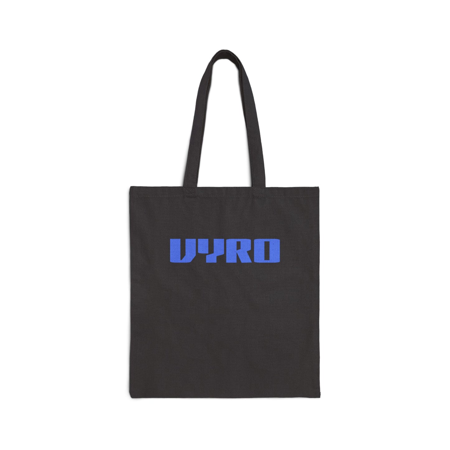 Vyro Logo Canvas Tote Bag — Minimal Blue Graphic Cotton Shopper
