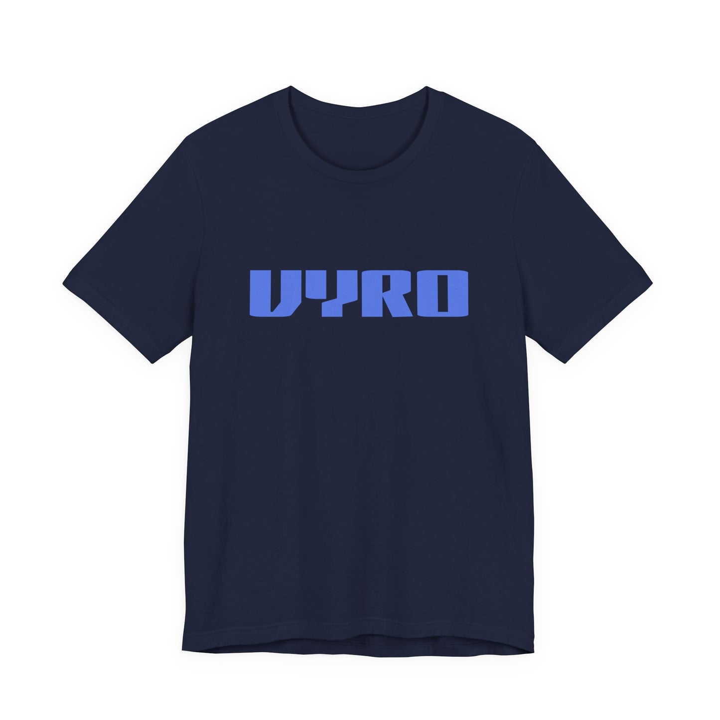 Vyro Logo Tee — Minimal Blue Graphic T-Shirt