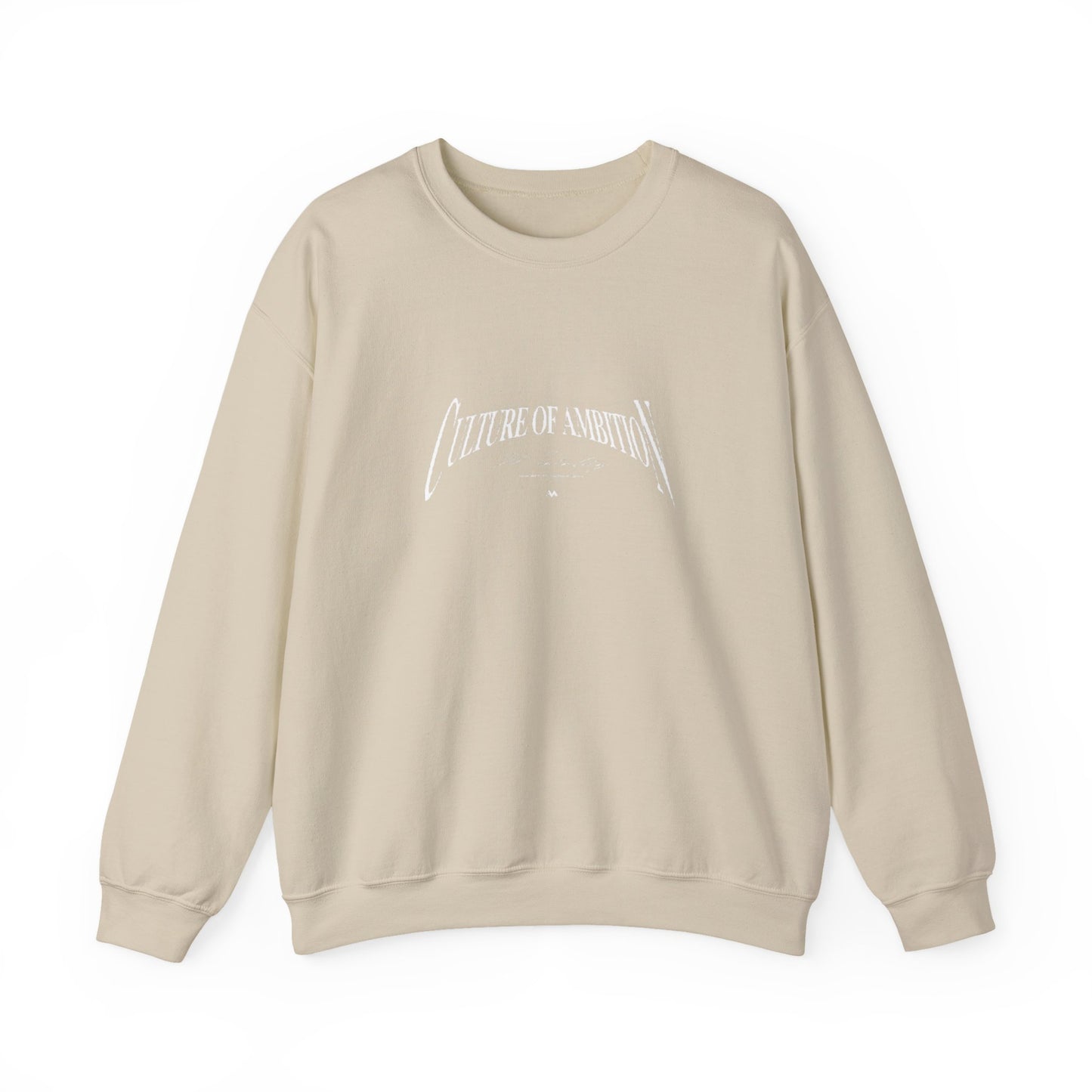 Classic White Crewneck Sweatshirt - Minimalist Blank Pullover