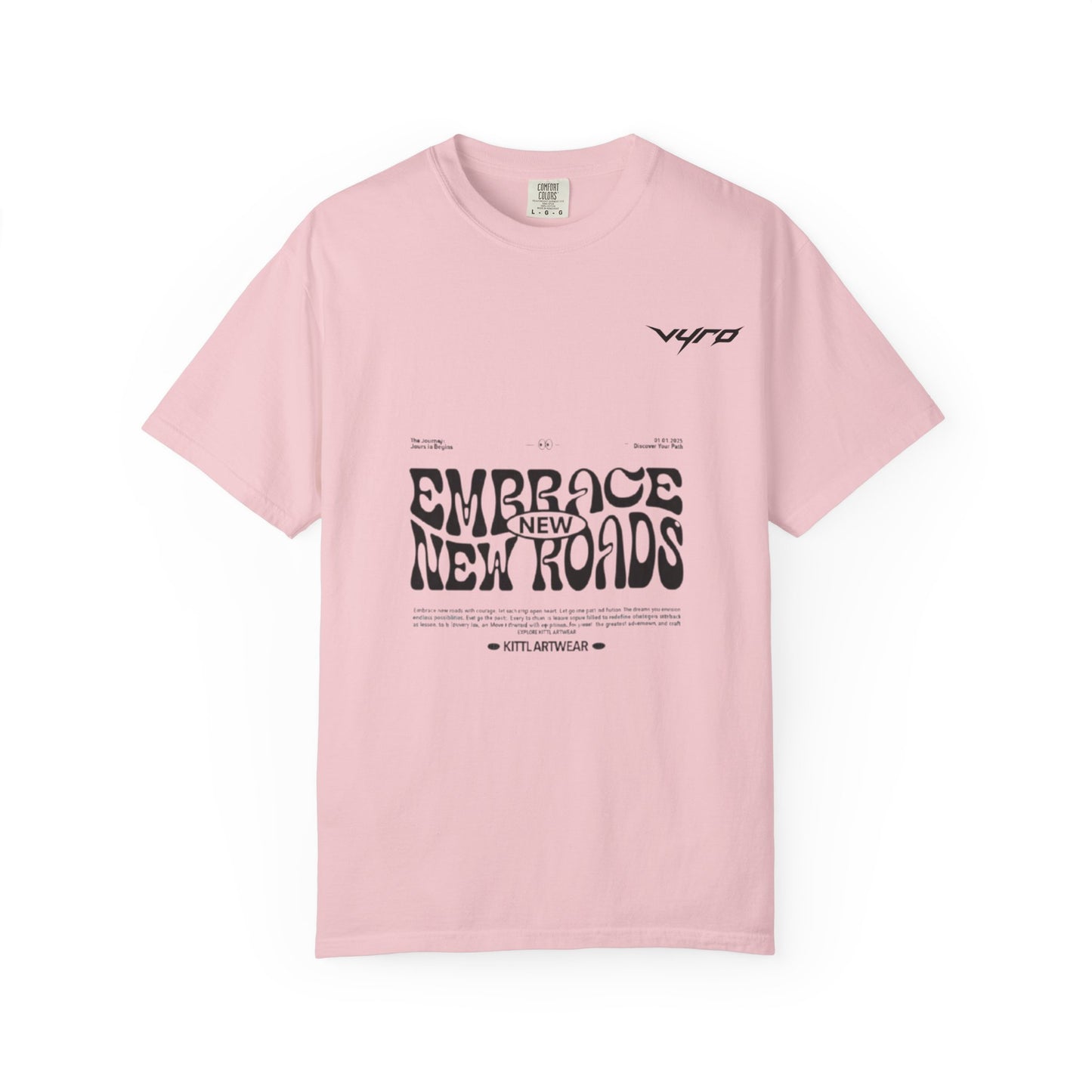 Graphic T-Shirt — "Embrace New Roads" Vintage Western Rider Tee