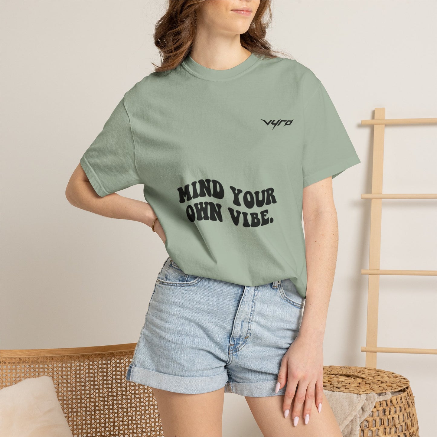 Mind Your Own Vibe T-Shirt — Retro Tropical "CHILL" Graphic Tee