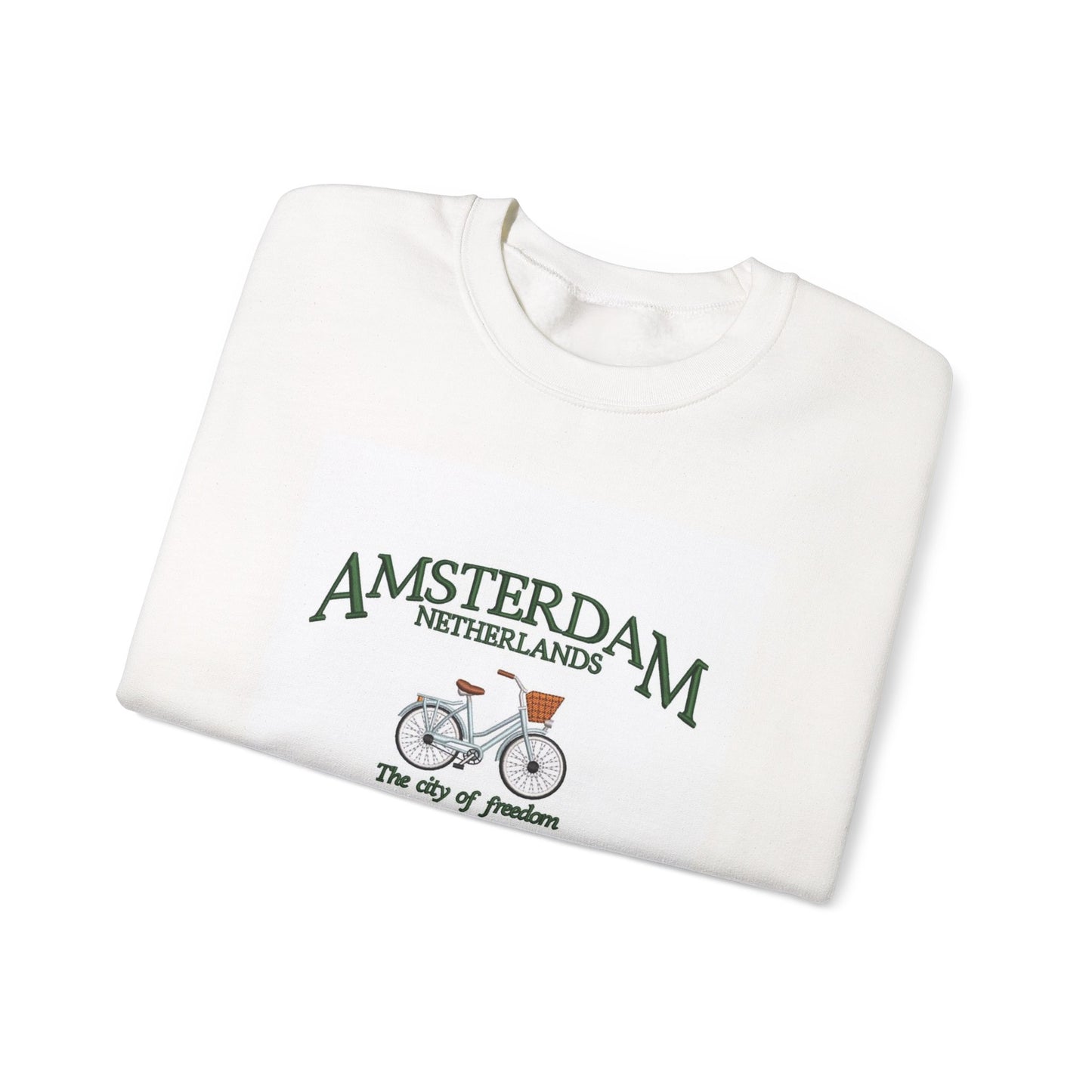 Amsterdam Bicycle Graphic Sweatshirt – The City of Freedom Crewneck