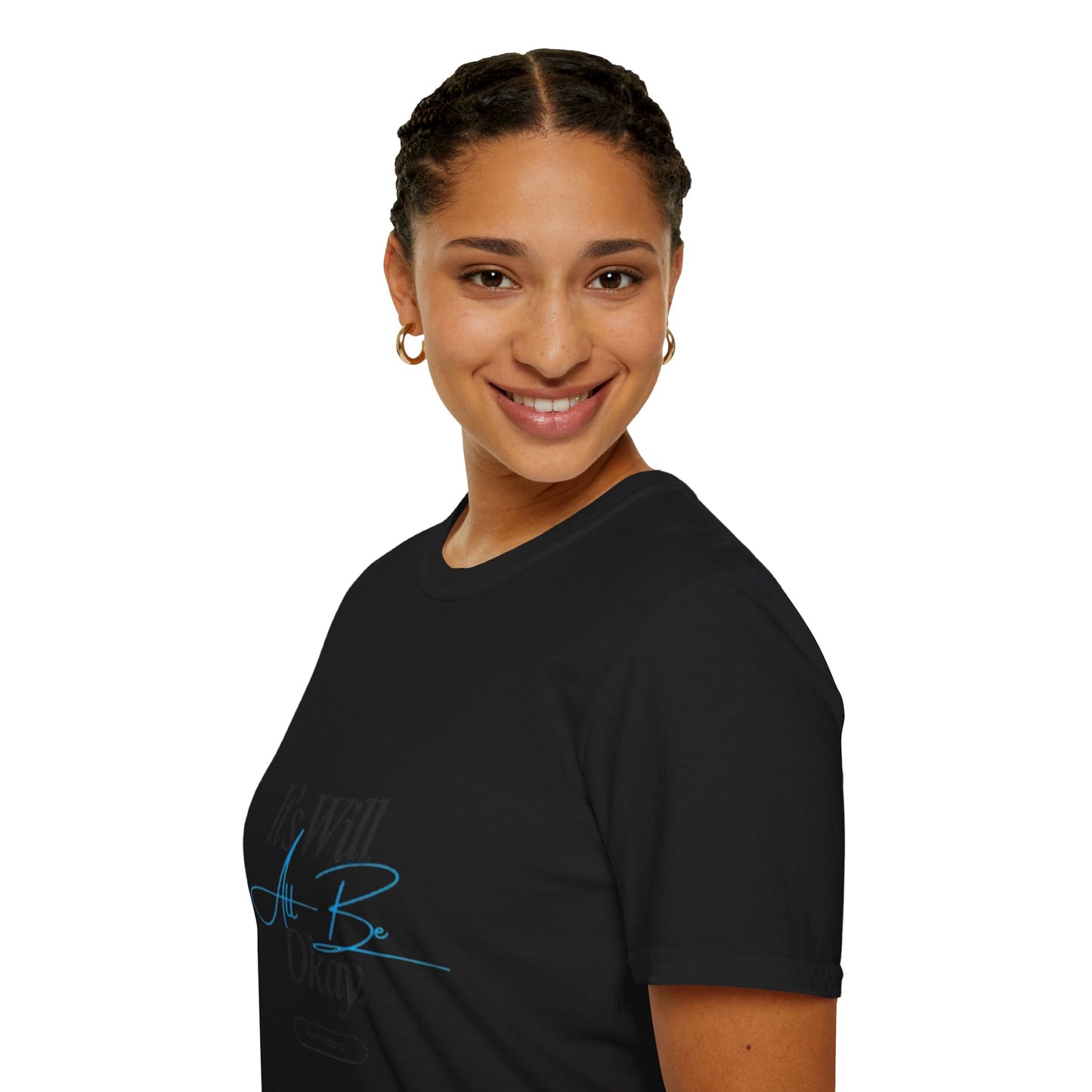 It’s Will All Be Okay T-Shirt — Positive Script Comfort Tee