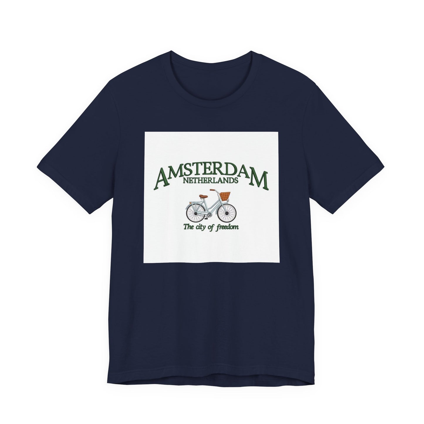 Amsterdam Bicycle Tee – Vintage 'The City of Freedom' Netherlands Shirt