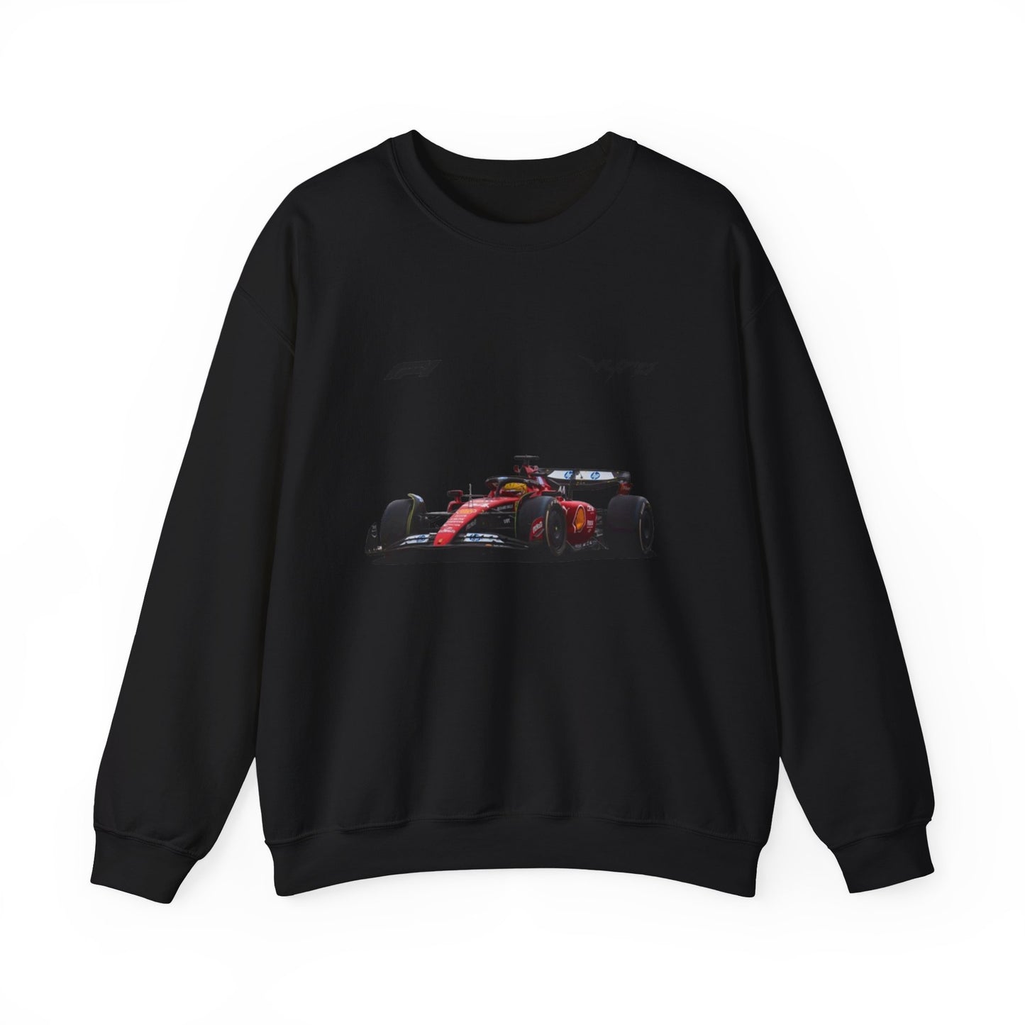 Racing Car Crewneck Sweatshirt — Red Formula 1 Graphic
