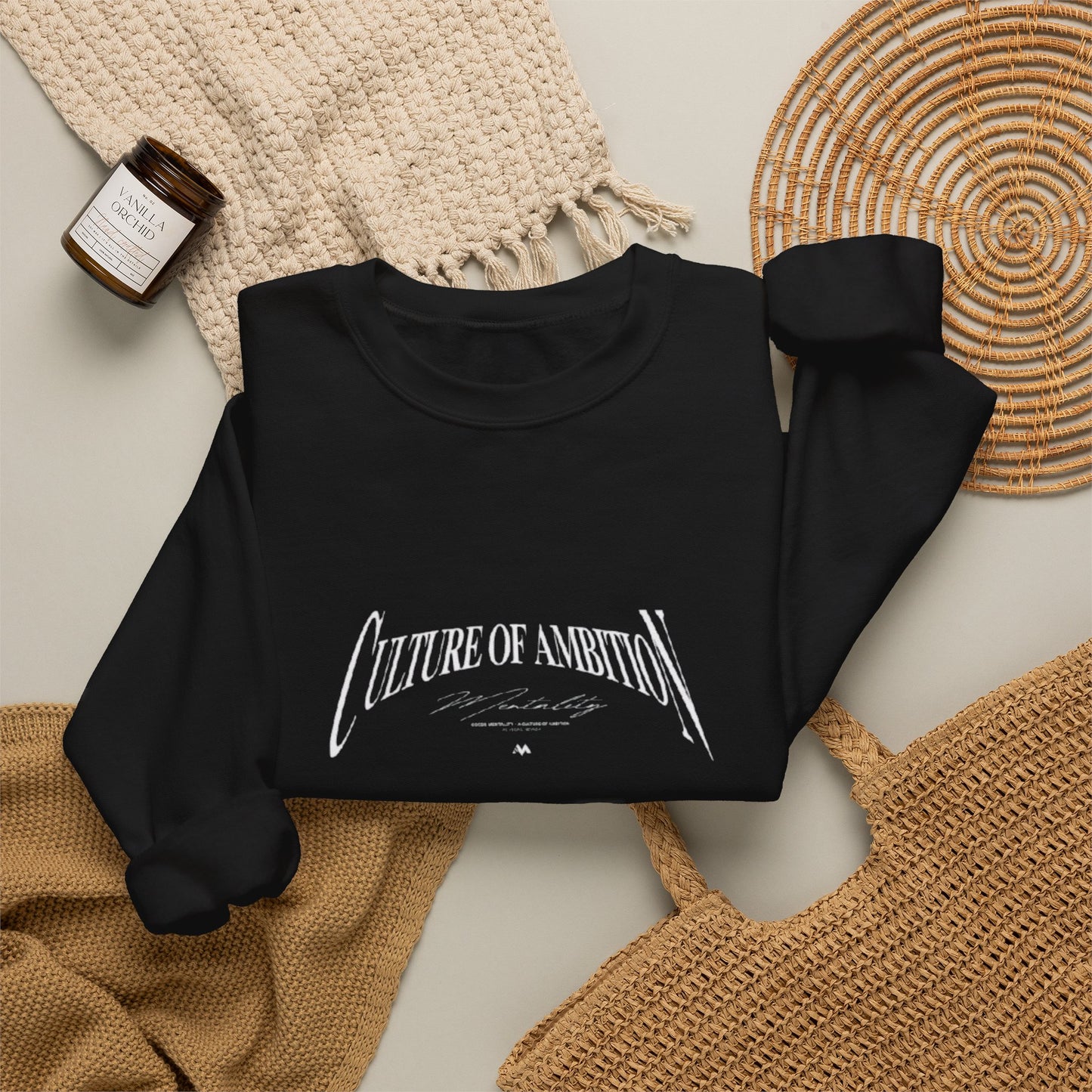 Classic White Crewneck Sweatshirt - Minimalist Blank Pullover