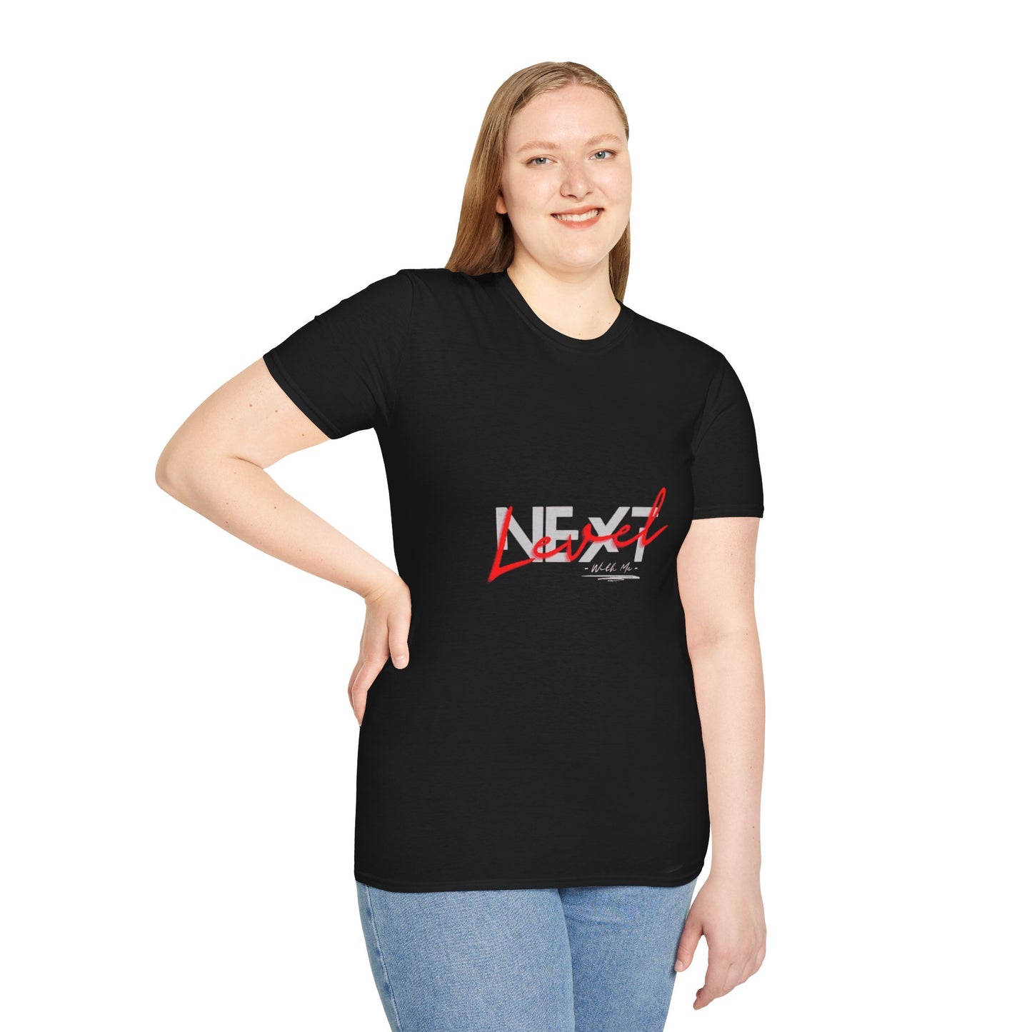 Next Level T-Shirt — Red Script Graphic Tee