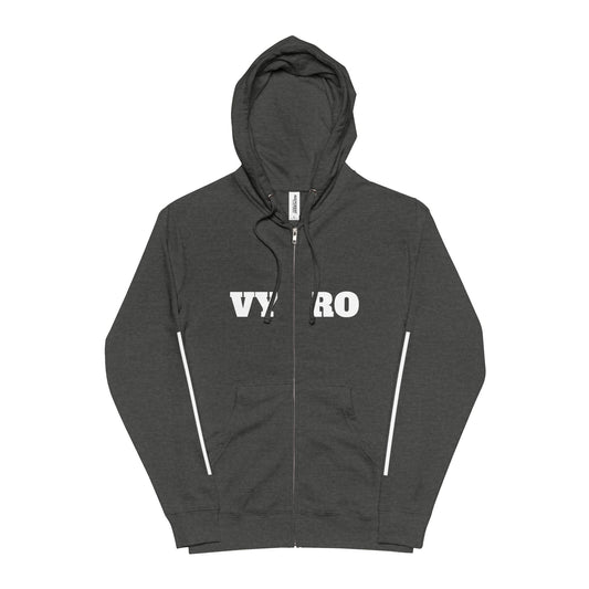 New York Street Photo Zip-Up Hoodie — Urban Cityscape Fleece Jacket