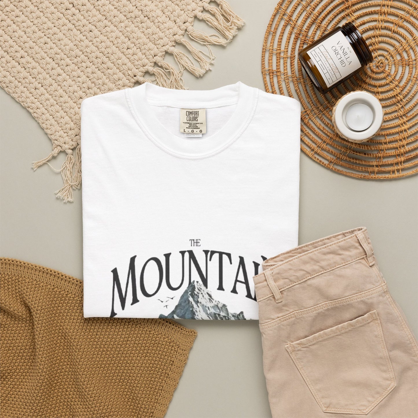 Mountain Scenic T-Shirt — The Mountain Graphic Tee (Vintage Landscape)