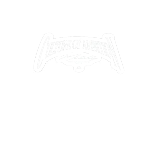 White ‘Letters of America’ Kiss-Cut Sticker — Vintage Script Laptop Decal