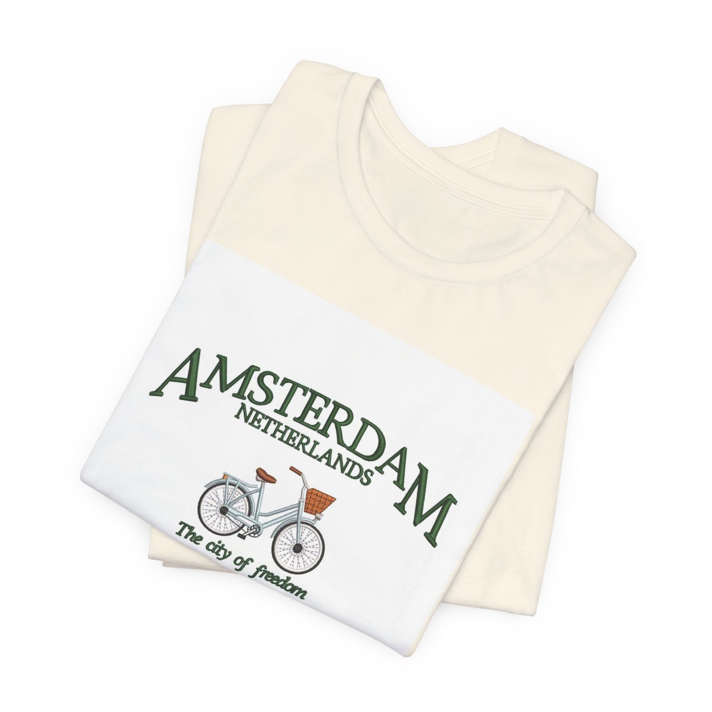 Amsterdam Bicycle Tee – Vintage 'The City of Freedom' Netherlands Shirt