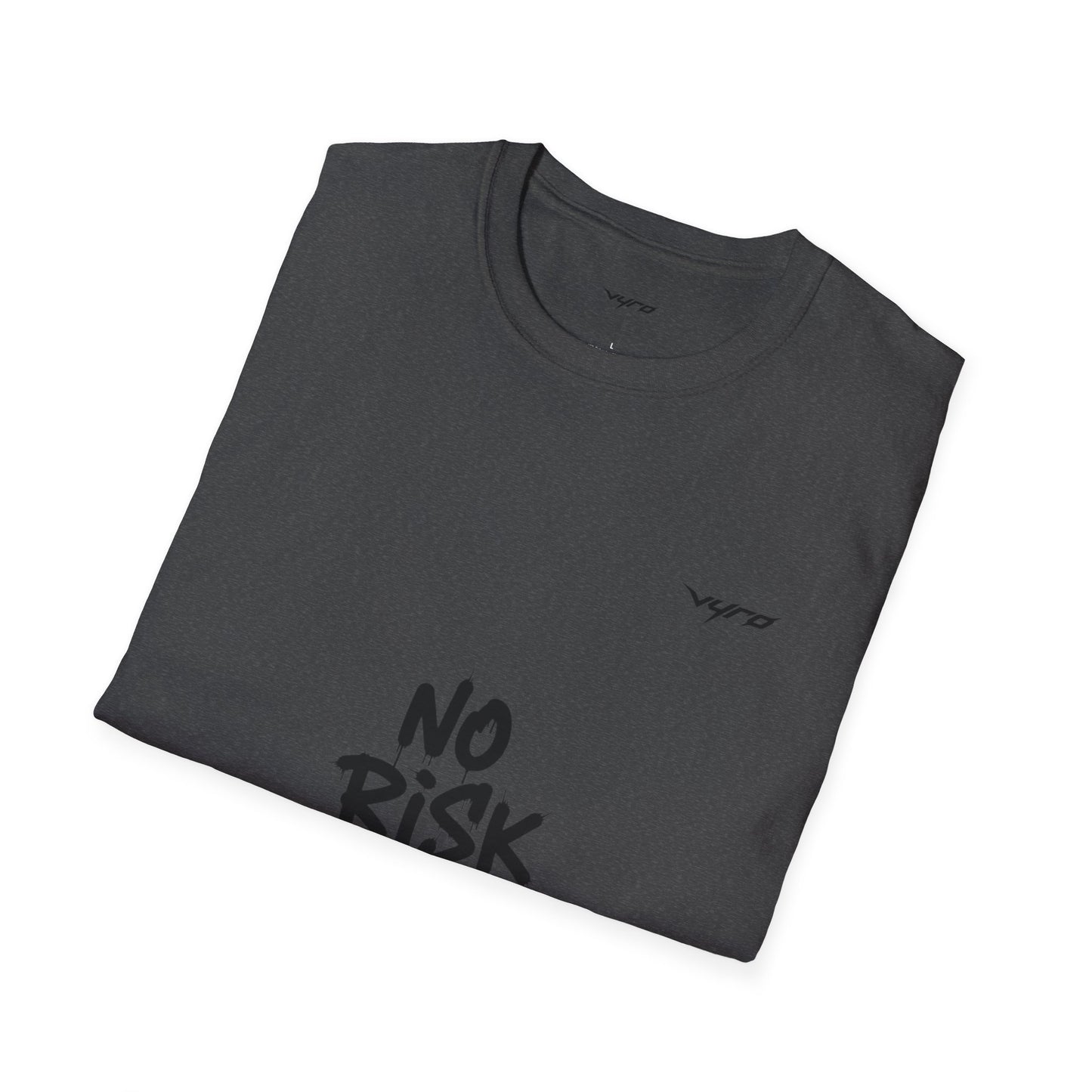 No Risk No Fun T‑Shirt — Bold Casual Graphic Tee for Adventurers