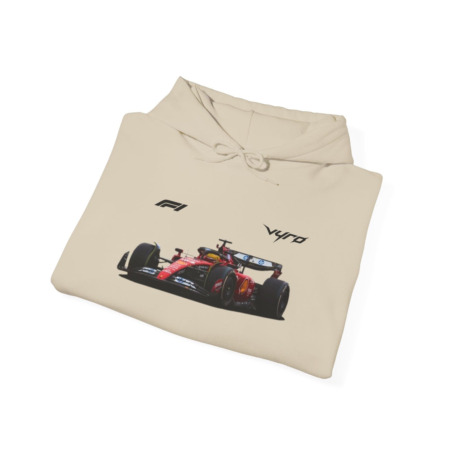 Racing Car Hoodie — Red Formula Racer Graphic Hooded Sweatshirt