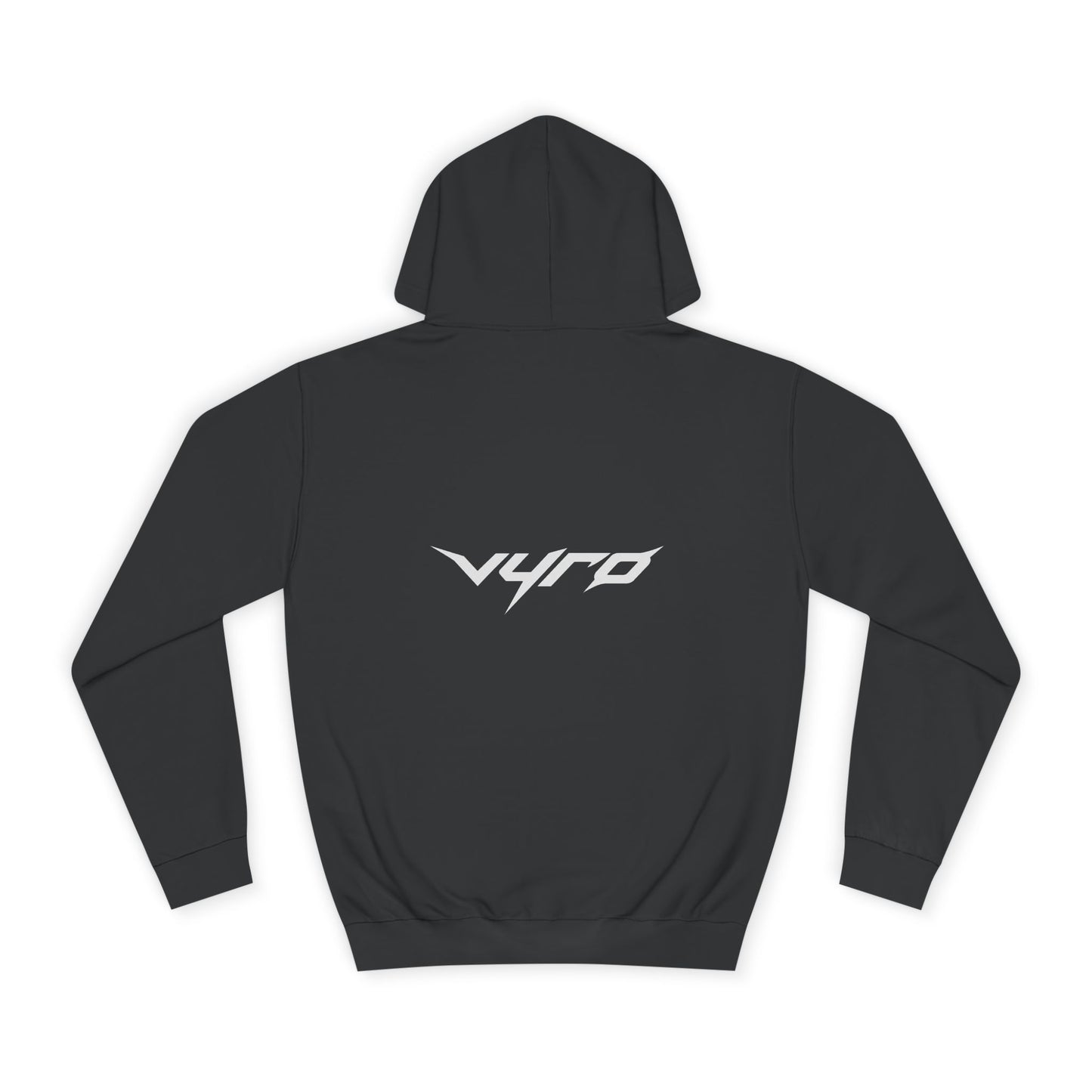 Retro JDM Racecar Hoodie — White Mazda RX-7 Graphic with Red Sun & 'Vyro' Back Logo