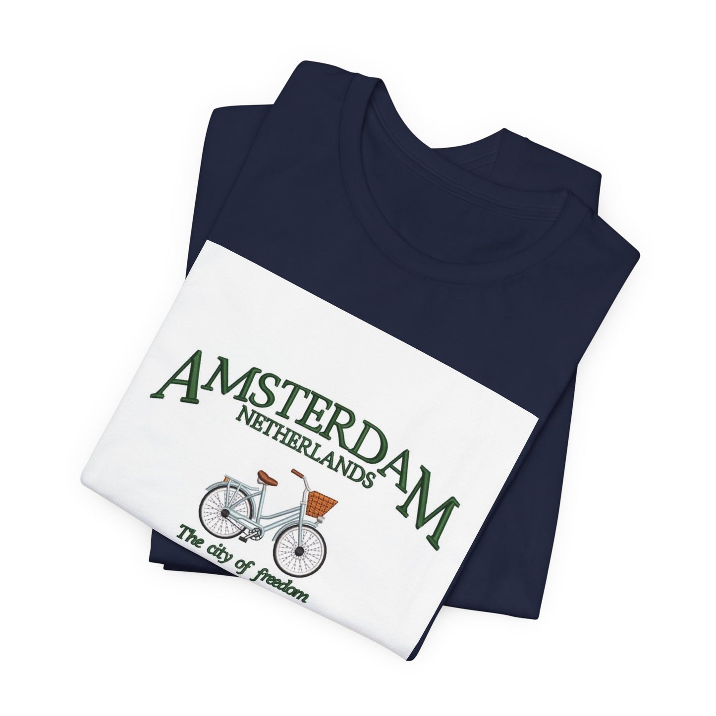Amsterdam Bicycle Tee – Vintage 'The City of Freedom' Netherlands Shirt