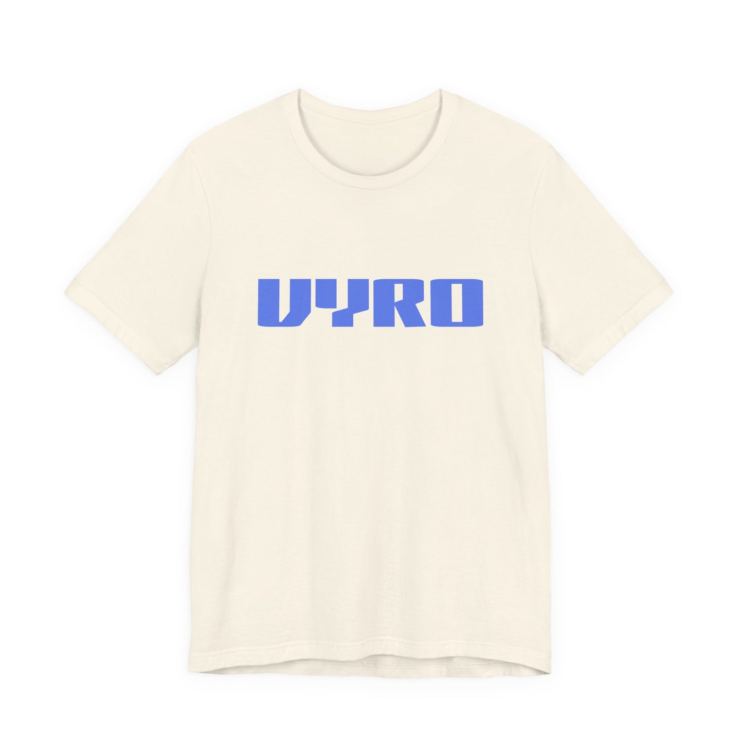 Vyro Logo Tee — Minimal Blue Graphic T-Shirt
