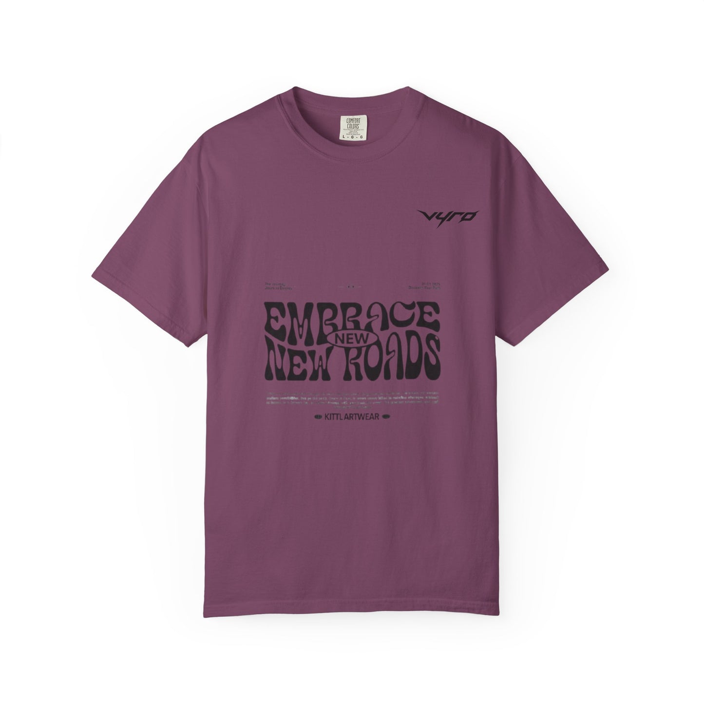 Graphic T-Shirt — "Embrace New Roads" Vintage Western Rider Tee