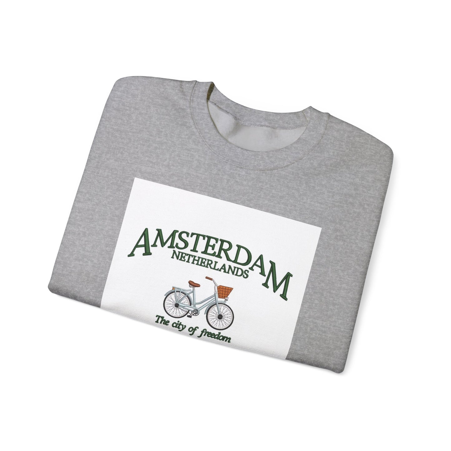 Amsterdam Bicycle Graphic Sweatshirt – The City of Freedom Crewneck