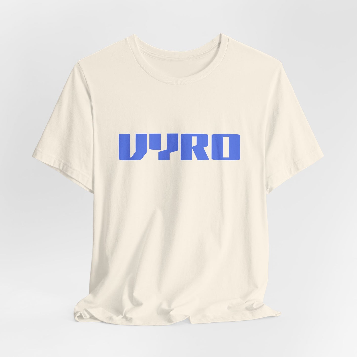 Vyro Logo Tee — Minimal Blue Graphic T-Shirt