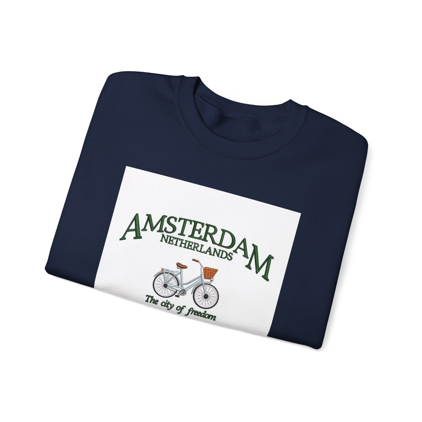 Amsterdam Bicycle Graphic Sweatshirt – The City of Freedom Crewneck