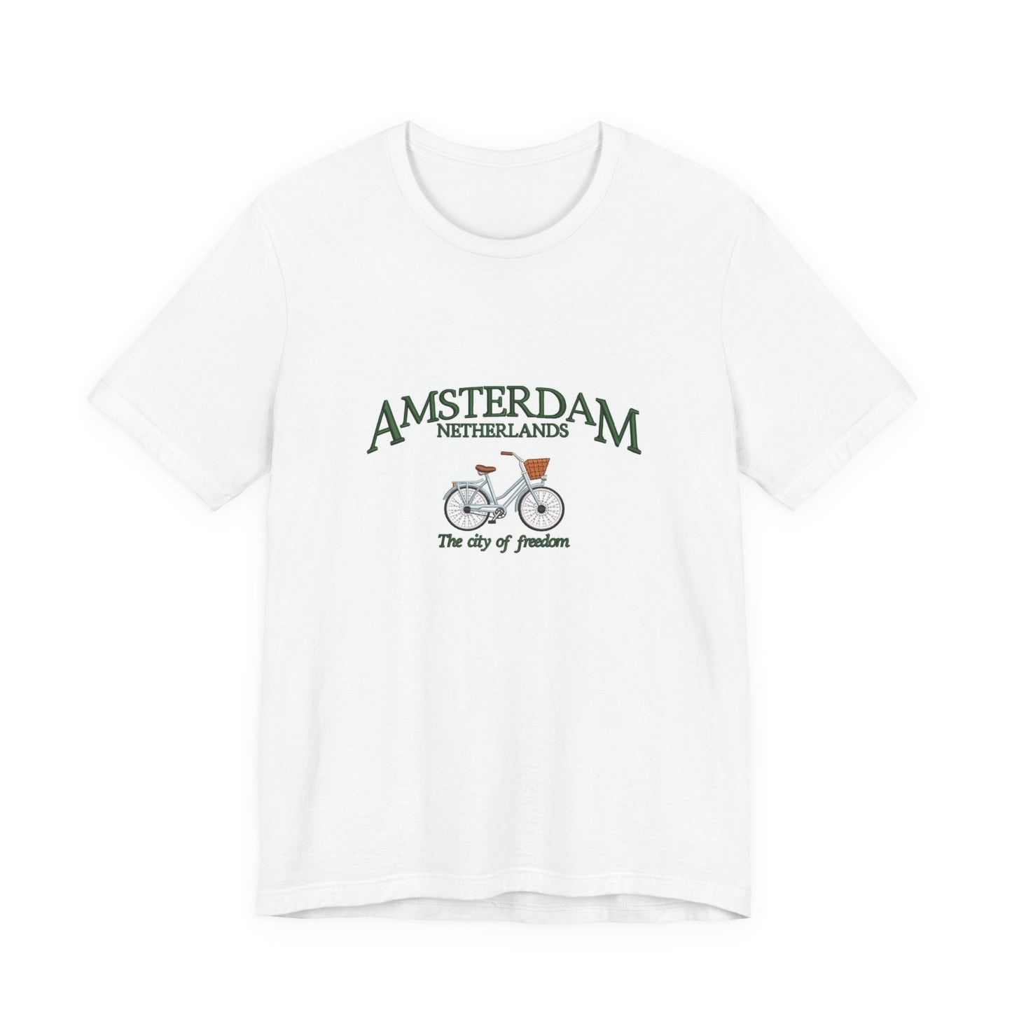 Amsterdam Bicycle Tee – Vintage 'The City of Freedom' Netherlands Shirt