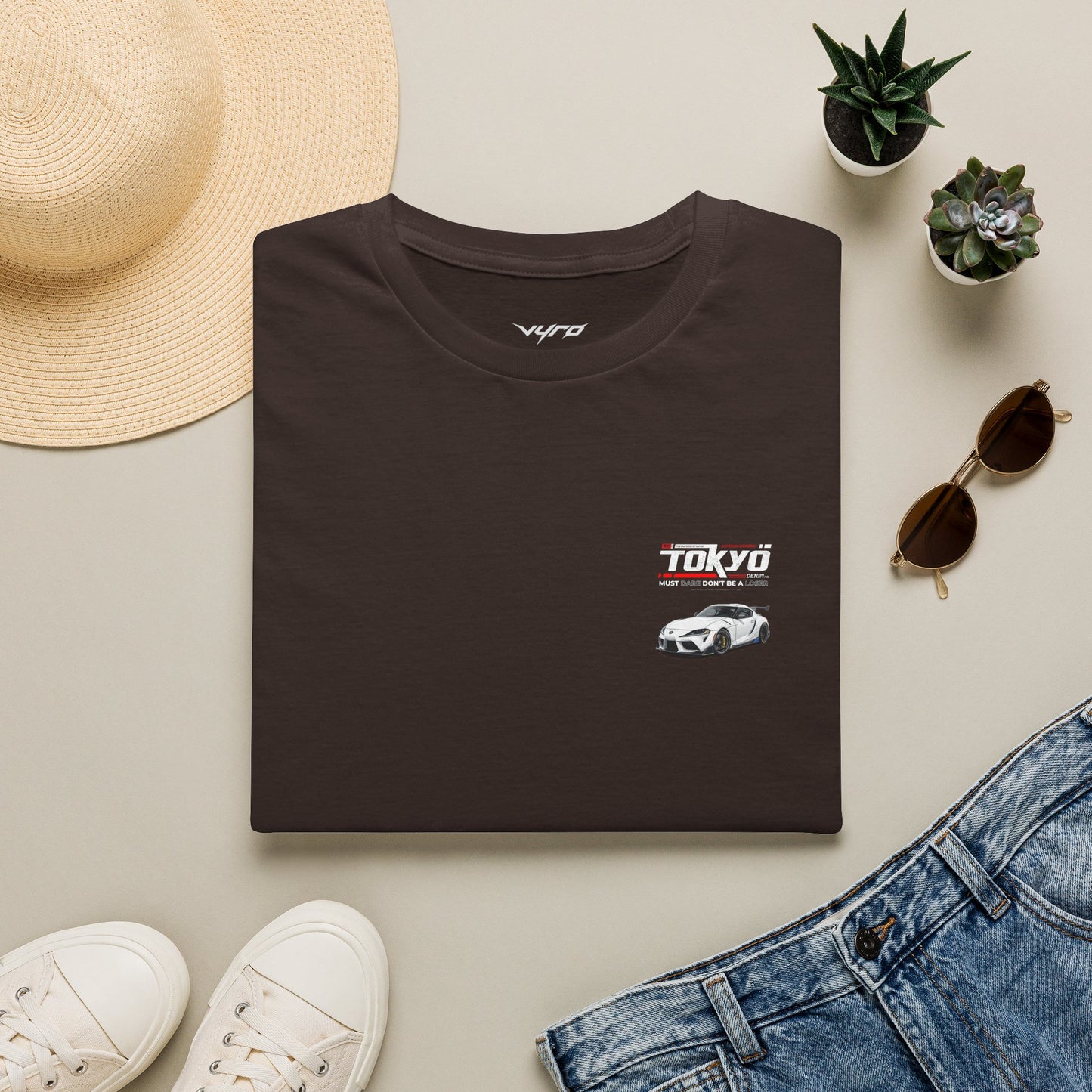 Tokyo Skyline Sports Car Tee — JDM Racing Graphic T-Shirt