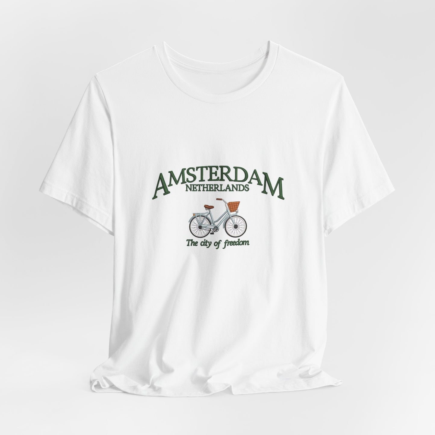 Amsterdam Bicycle Tee – Vintage 'The City of Freedom' Netherlands Shirt