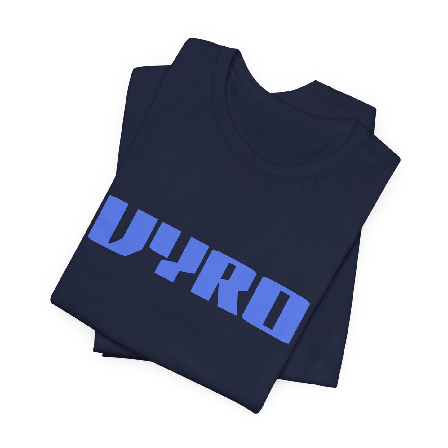 Vyro Logo Tee — Minimal Blue Graphic T-Shirt