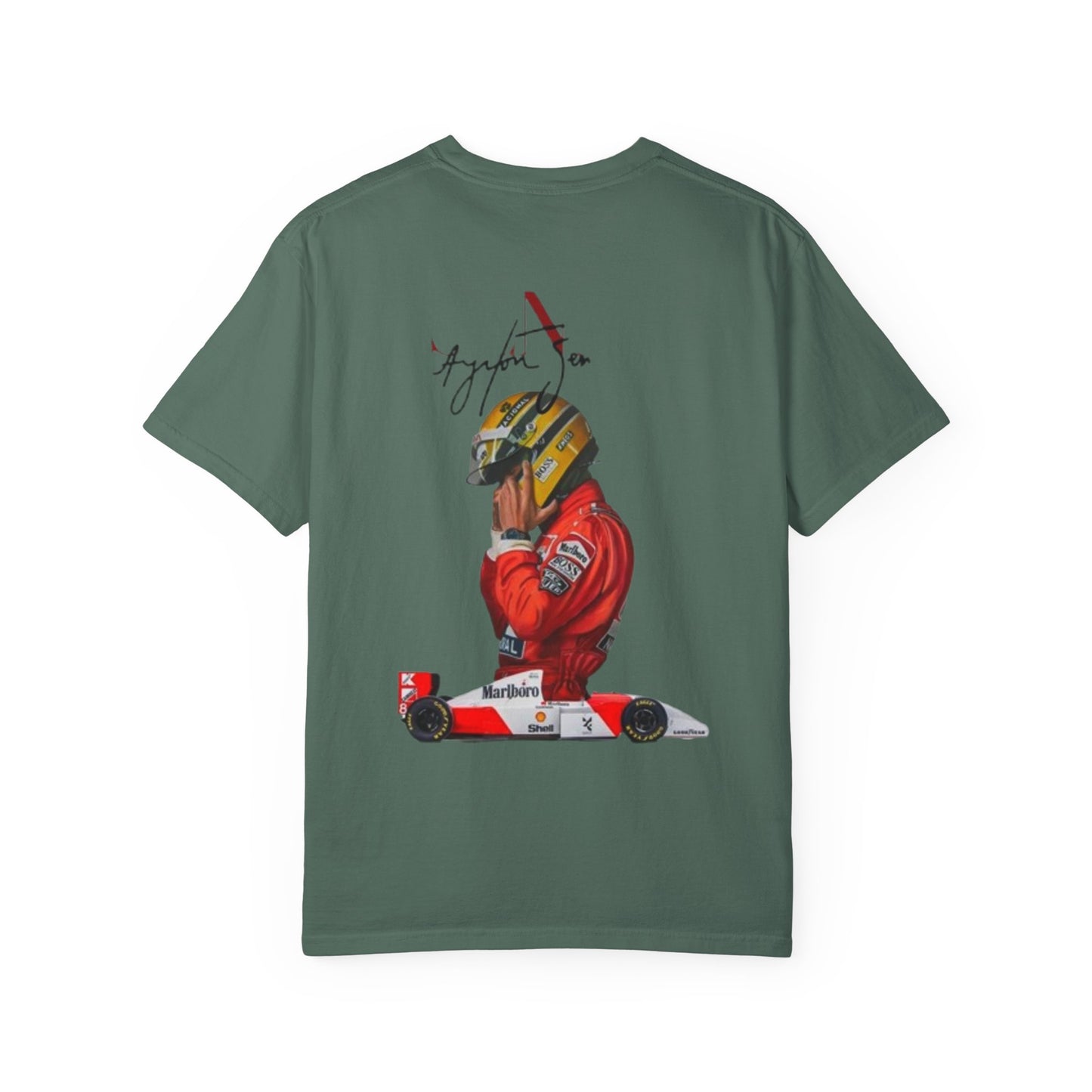 T-Shirt — Vintage Formula Racing Graphic Tee (Driver Illustration, F1 Inspired)