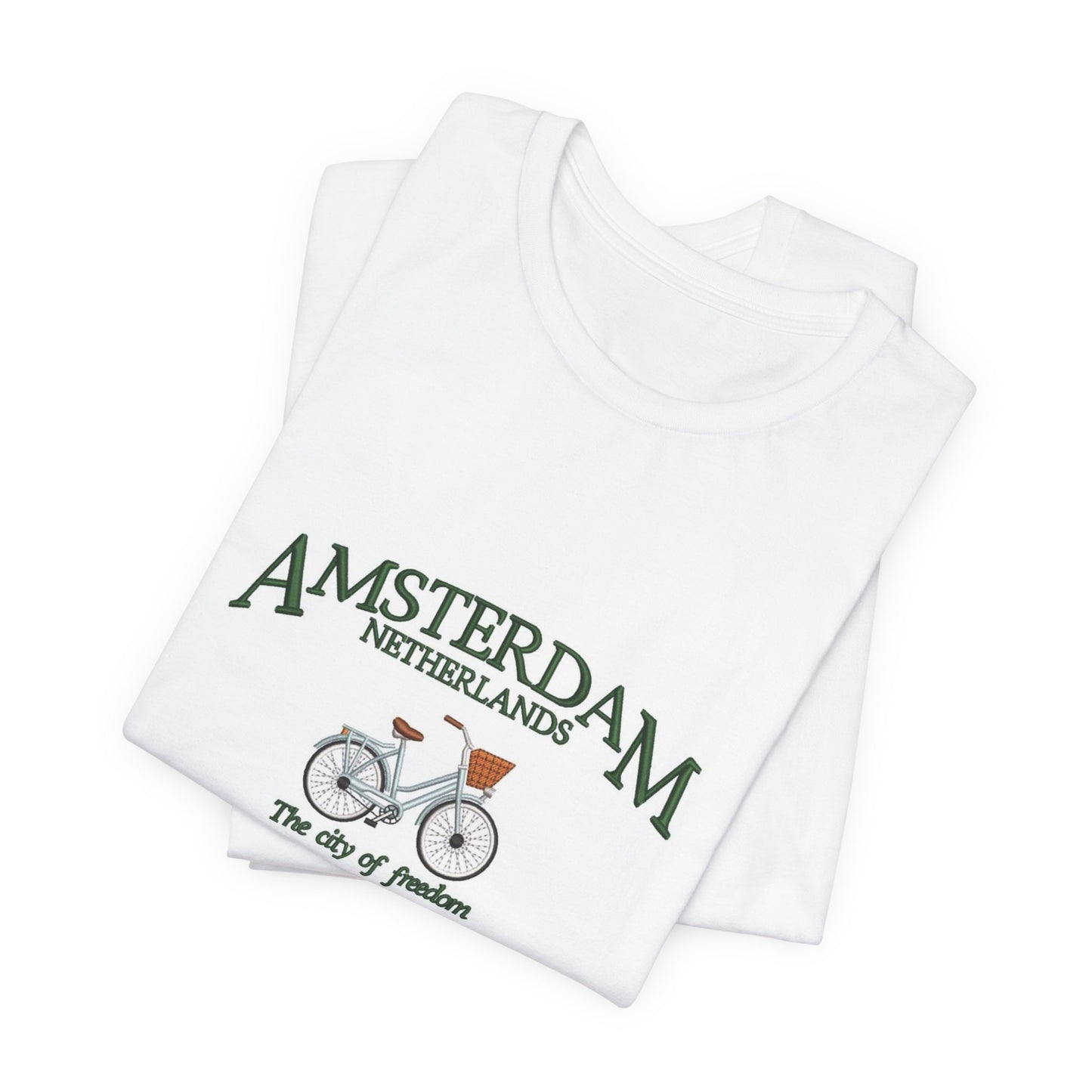 Amsterdam Bicycle Tee – Vintage 'The City of Freedom' Netherlands Shirt