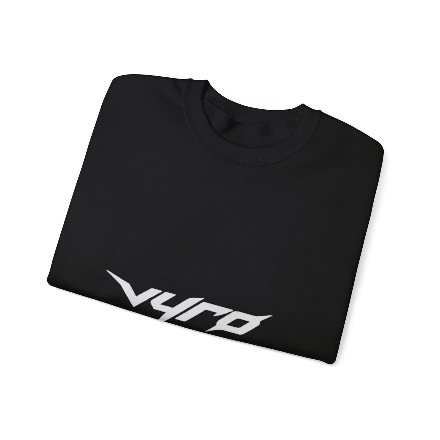 Minimal White Crewneck Sweatshirt — Subtle Center Logo