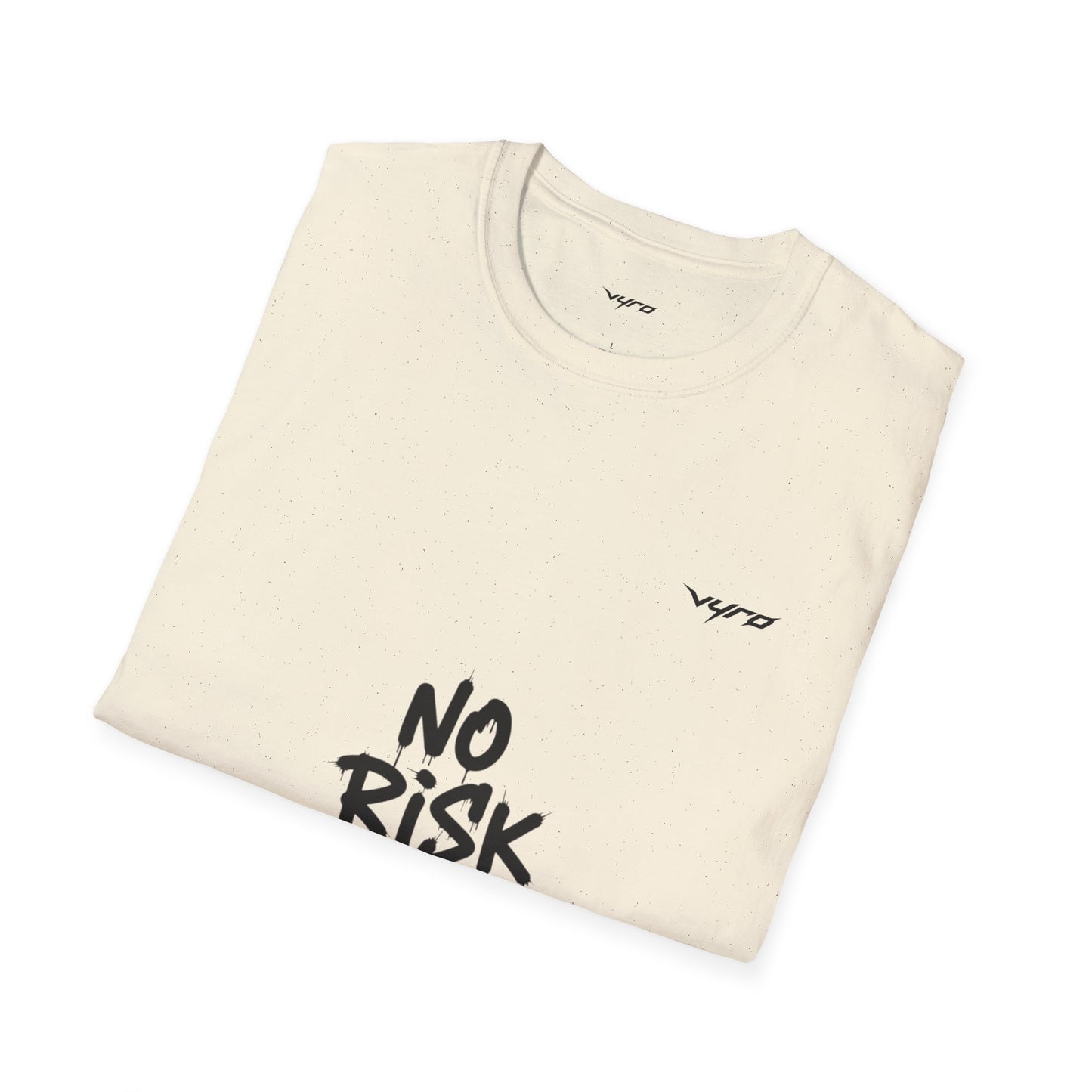 No Risk No Fun T‑Shirt — Bold Casual Graphic Tee for Adventurers